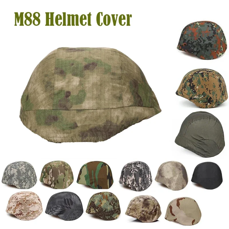 Tactical M88 Helmet Cover CS Military Camouflage Paintball Helmet Cap Airsoft Helmet Cloth Cover ACU CP Hunting Accessories