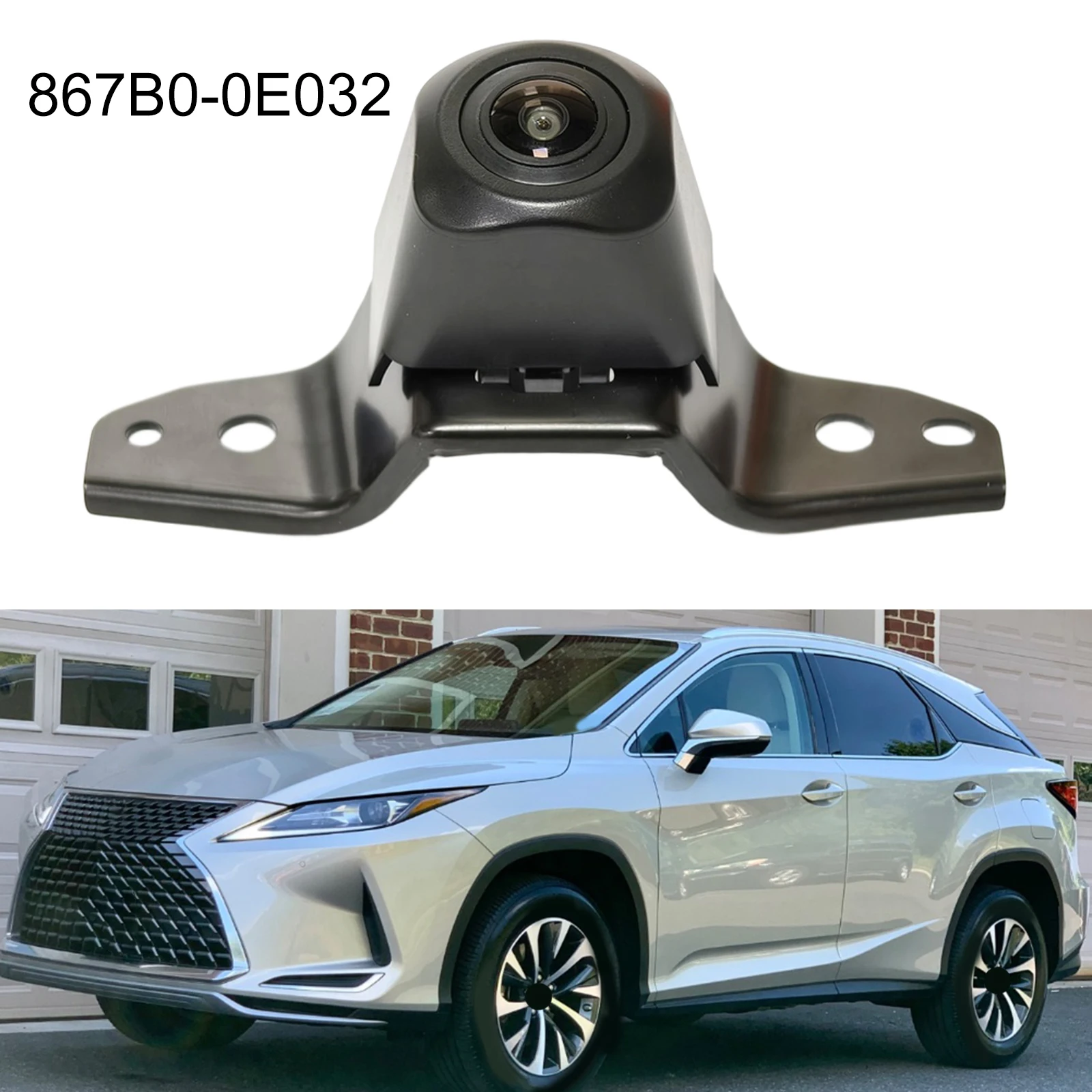 OEM-Spec Parking Camera for Front Grille of For Lexus RX350 and RX450h 2016 through 2021 Model Years 867B0-0E032