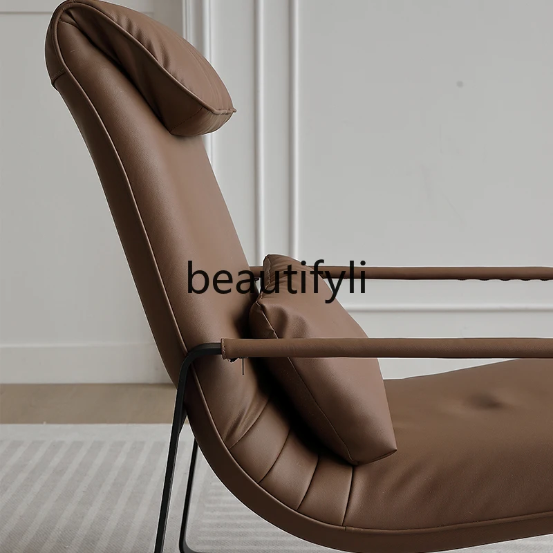 كرسي ترفيهي مصمم خفيف فاخر كرسي فردي لغرفة المعيشة أريكة كرسي نمر حديث بسيط #5