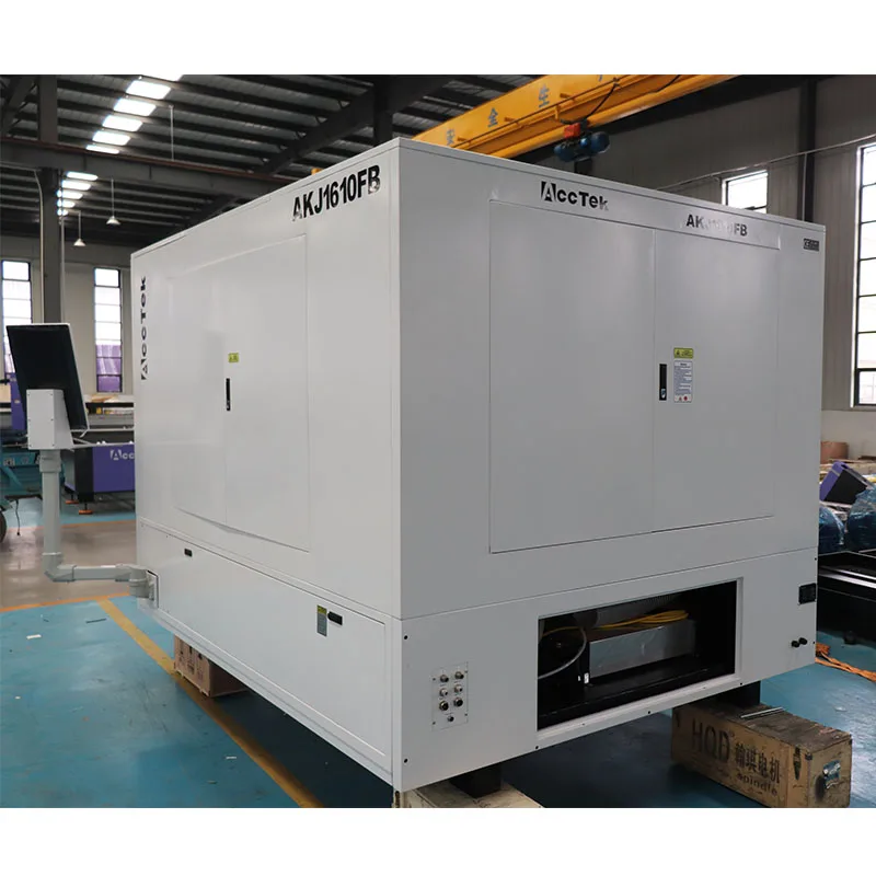 Enclosed Full All Cover 600*1000mm Raycus IPG 3000W 6KW 12KW Cnc Fiber Metal Sheet Laser Cutting Machine 4KW Laser Cutter