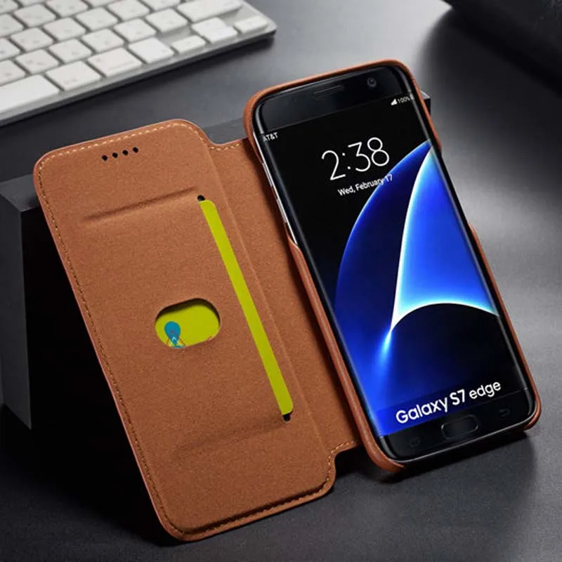 Flip Case For Samsung Galaxy S22 S21 S20 S23 Ultra FE S10 S9 S8 Plus S10E S21FE S20FE Cover Luxury Leather Magnetic Case