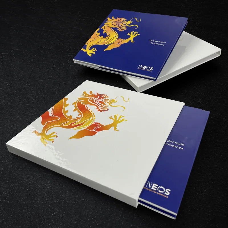 50 0.Zhang.Custom.High Quality Book Printing Service Hardcover Bound Book With and Slipcase Sleeve and Dust Company