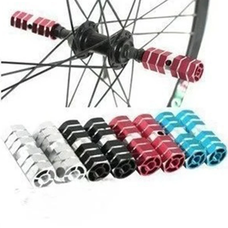 

2Pcs Aluminum M TB Bike Bicycle A xle Pedal Non-slip Front Rear A xle Foot Pegs Bicycle Socle Footrest Pedal Bike Accessories