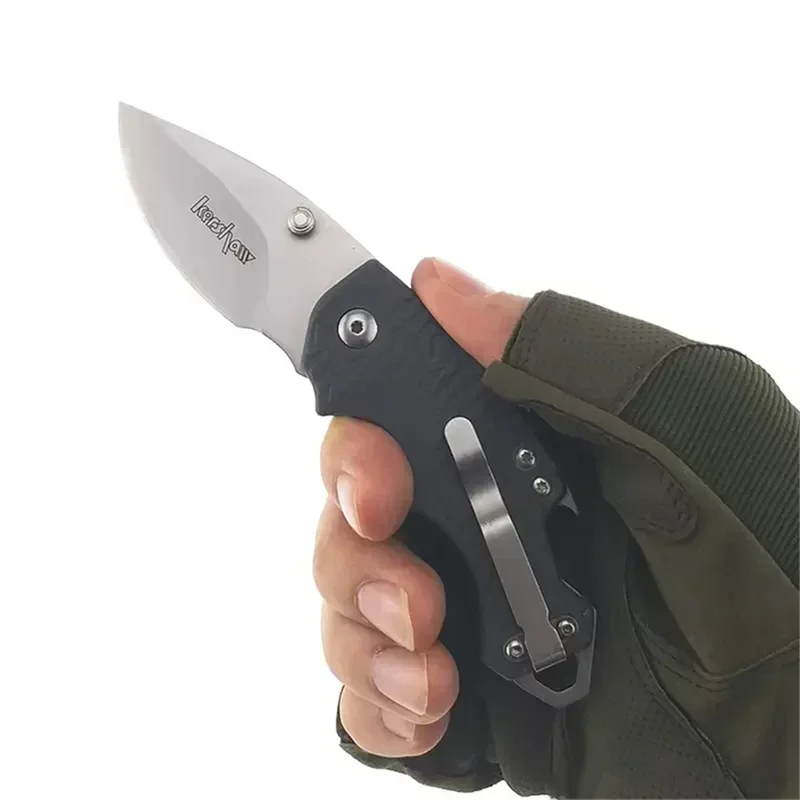 New KS 3800 Shuffle Folding Pocket Knife Plain Edge FRN Handle Compact Multi-Function Hunting Tools EDC Survival Knives