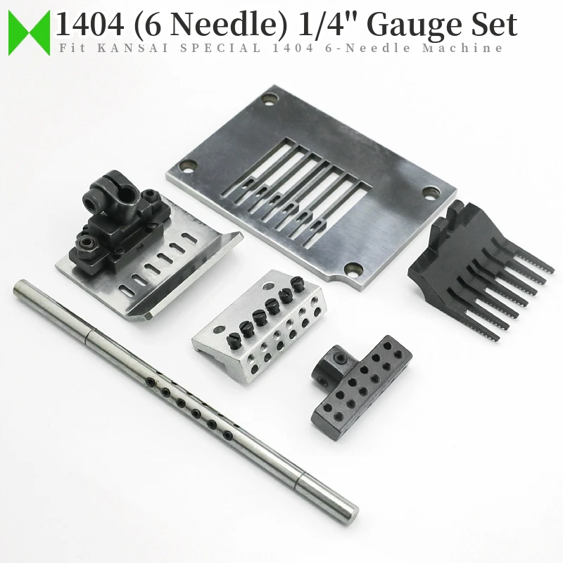 

1404 6N 1/4'' (6.4mm) Gauge Set For KANSAI SPECIAL Multi-Needle Sewing Machine Fit Six Needle