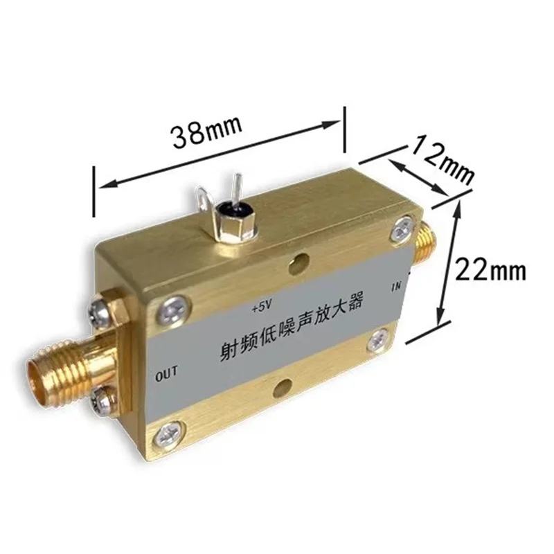 【Buy Now】Wideband RF Low Noise Amplifier Module For 50M-4Ghz Radio Frequency 90Ma Low Power Consumption Featuring SMA Female Con