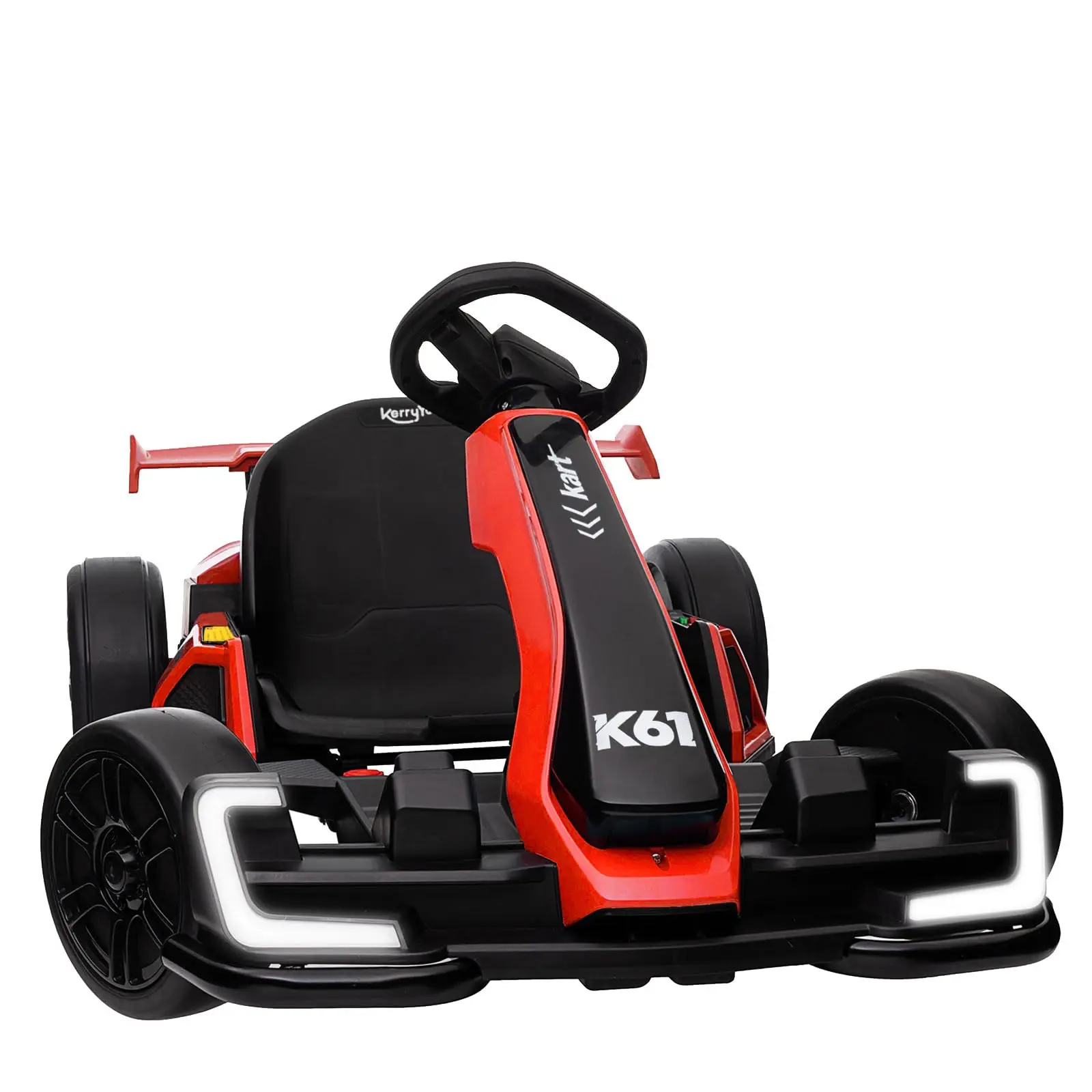 KerryYoo K61 Go Kart Electric Drift Kart with Length Adjustable Seat, 24V Outdoor Ride on Toy with 4 Speed Mode, Crazy