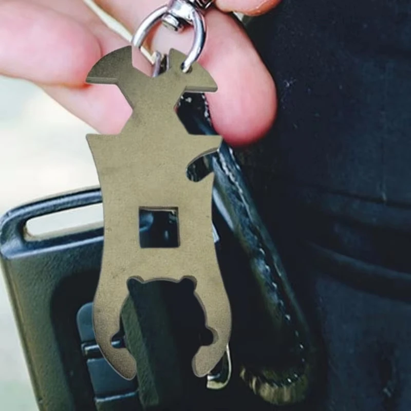 MAKE-Regulator Schraubenschlüssel Edelstahl Zylinder Schlüsselschlüssel Abschaltung Sauerstofftank Schlüssel Multifunktionales tragbares Handwerkzeug