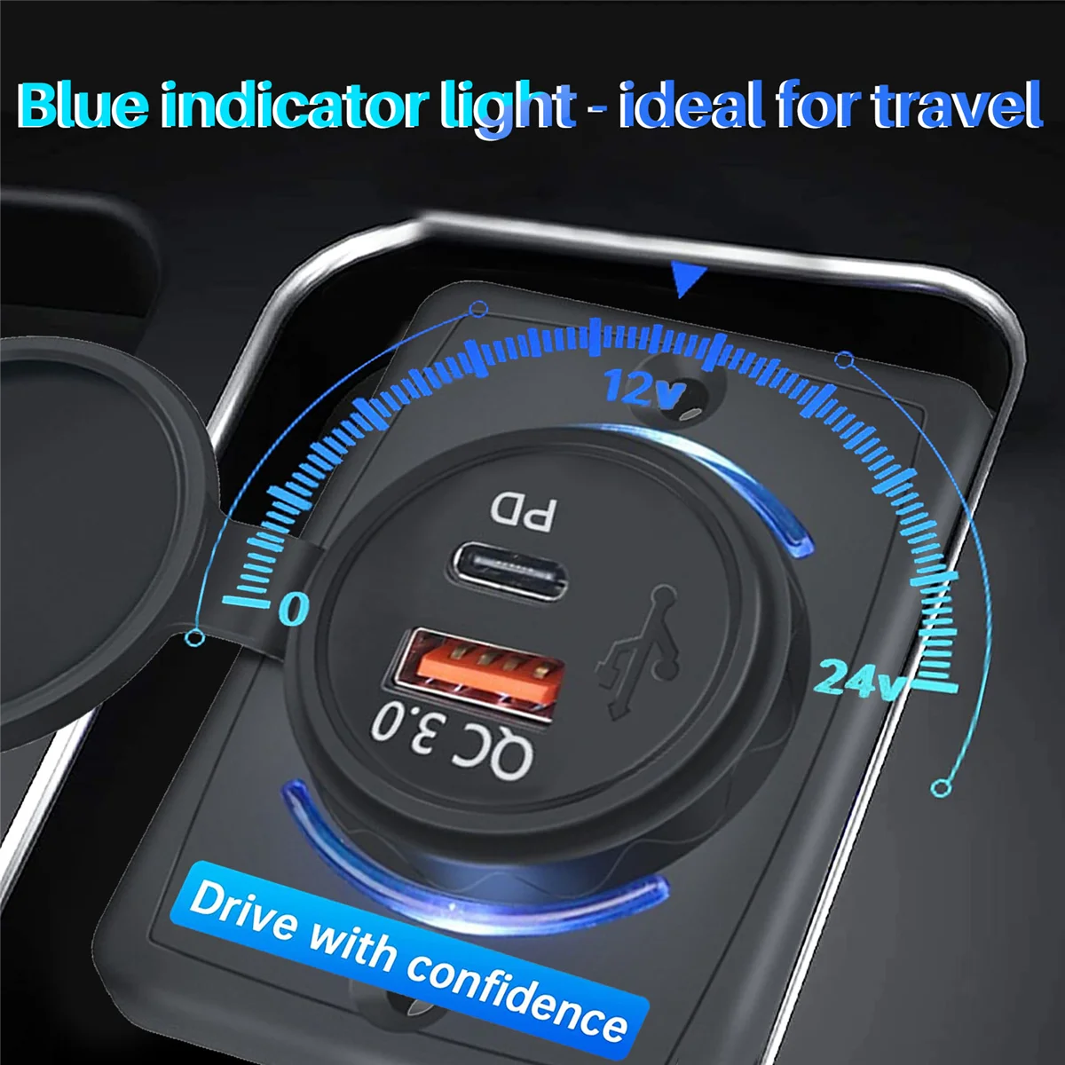 USB充電器ソケット,18W,qc 3.0,ボート,マリン,rv,モバイル用の急速充電