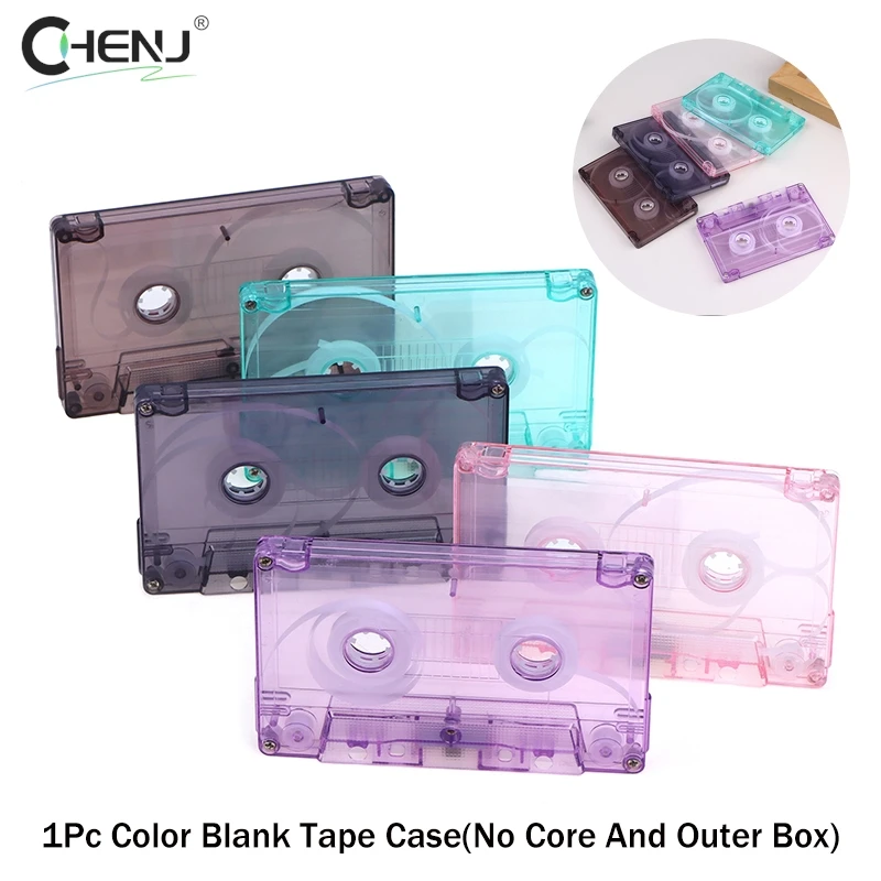 1Pc Color Blank Tape Case Audio Recording Cassette Tape Shell Empty Reel To Reel Cassette(No Inner Core And Outer Box)