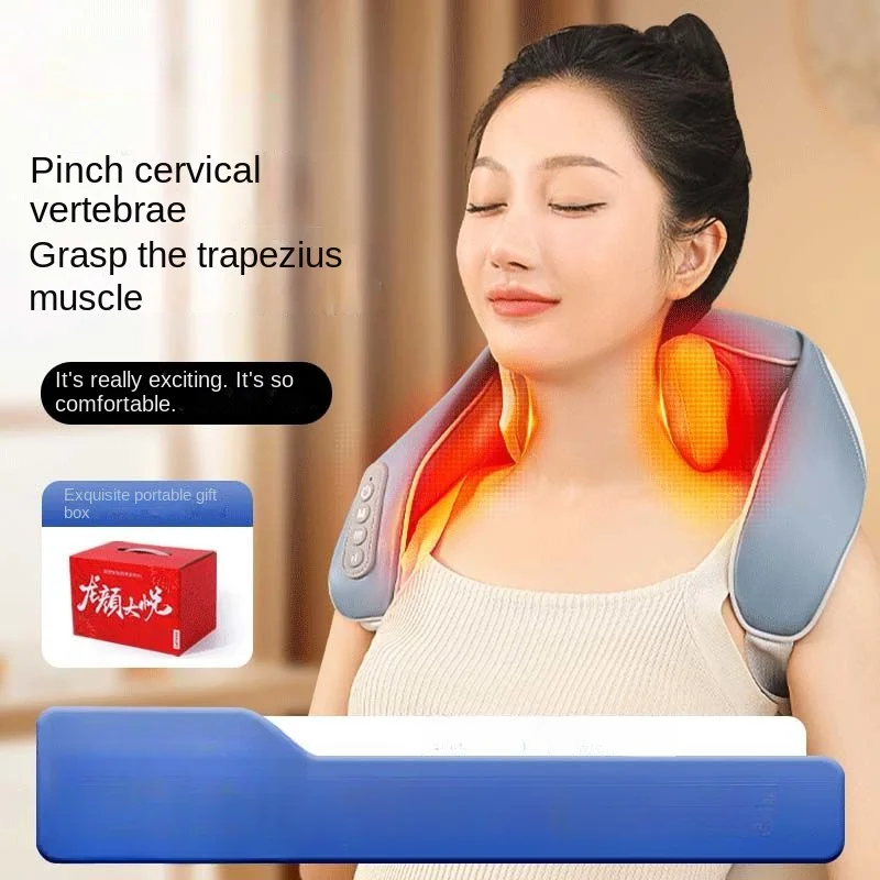 

Waist Back Trapezius Kneading Artifact Red Light Hot Compress Shoulder Neck Neck Cervical Massager