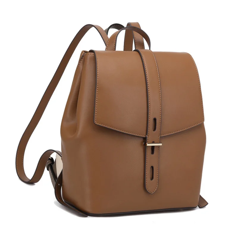 Women Backpack Rucksack Book Laptop Bags Genuine Leather Satchel Real Cowhide Lady Female Computer Student Bag Knapsack