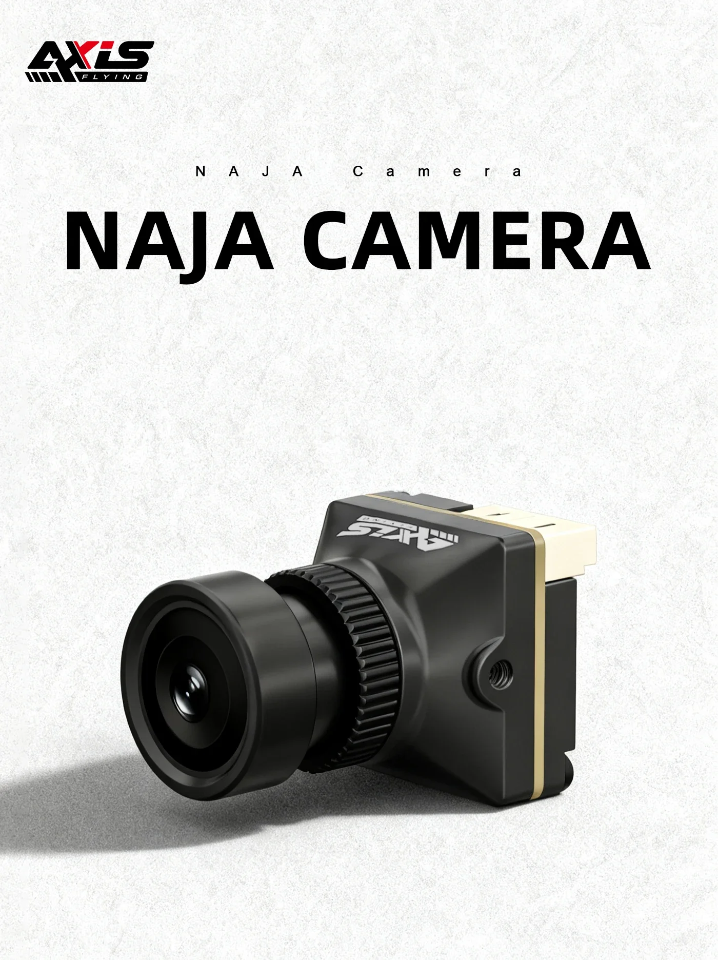 Cámara FPV de visión nocturna Axisflying NAJA, 1500TVL 125 °   Gran angular de baja latencia para accesorio de drones FPV 16:9/4:3