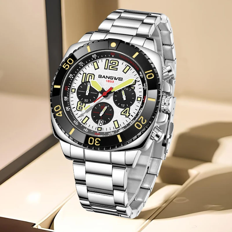 

LIGE BANGWEI кварцевые мужские часы лучший бренд класса люкс простые водонепроницаемые светящиеся часы с автоматической датой из нержавеющей стали деловые повседневные часы