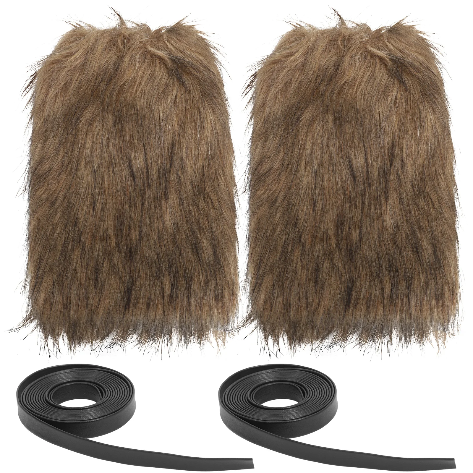 1 zestaw Ocieplaczy na nogi Brązowe Nakładki na buty w stylu kostiumowym do Cosplayu Halloween Średniowieczny Kostium Unisex Ocieplacze na nogi