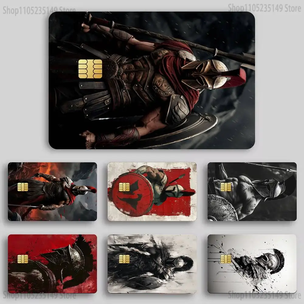 

Spartan Sticker Film Tape Skin for Credit Card Debit Card Cartoon Waterproof Stickers Small Chip