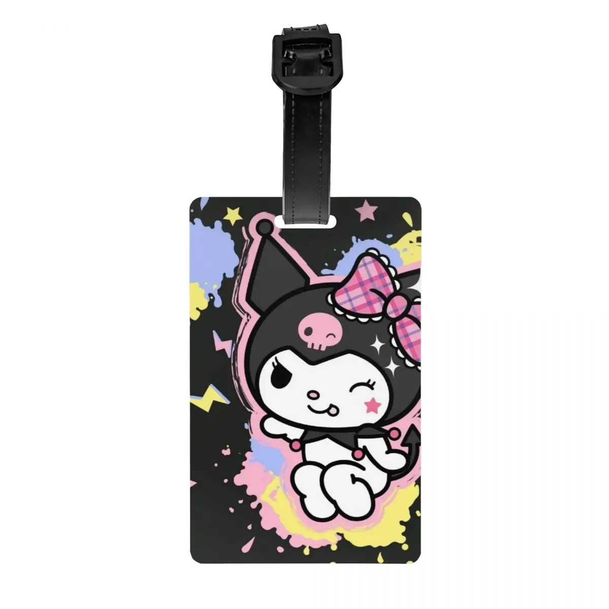 

Багажные бирки с героями мультфильмов Kawaii Kuromi, силиконовые дорожные аксессуары, чехол для багажной сумки, бирки с идентификационным адресом, багажные бирки, подарок