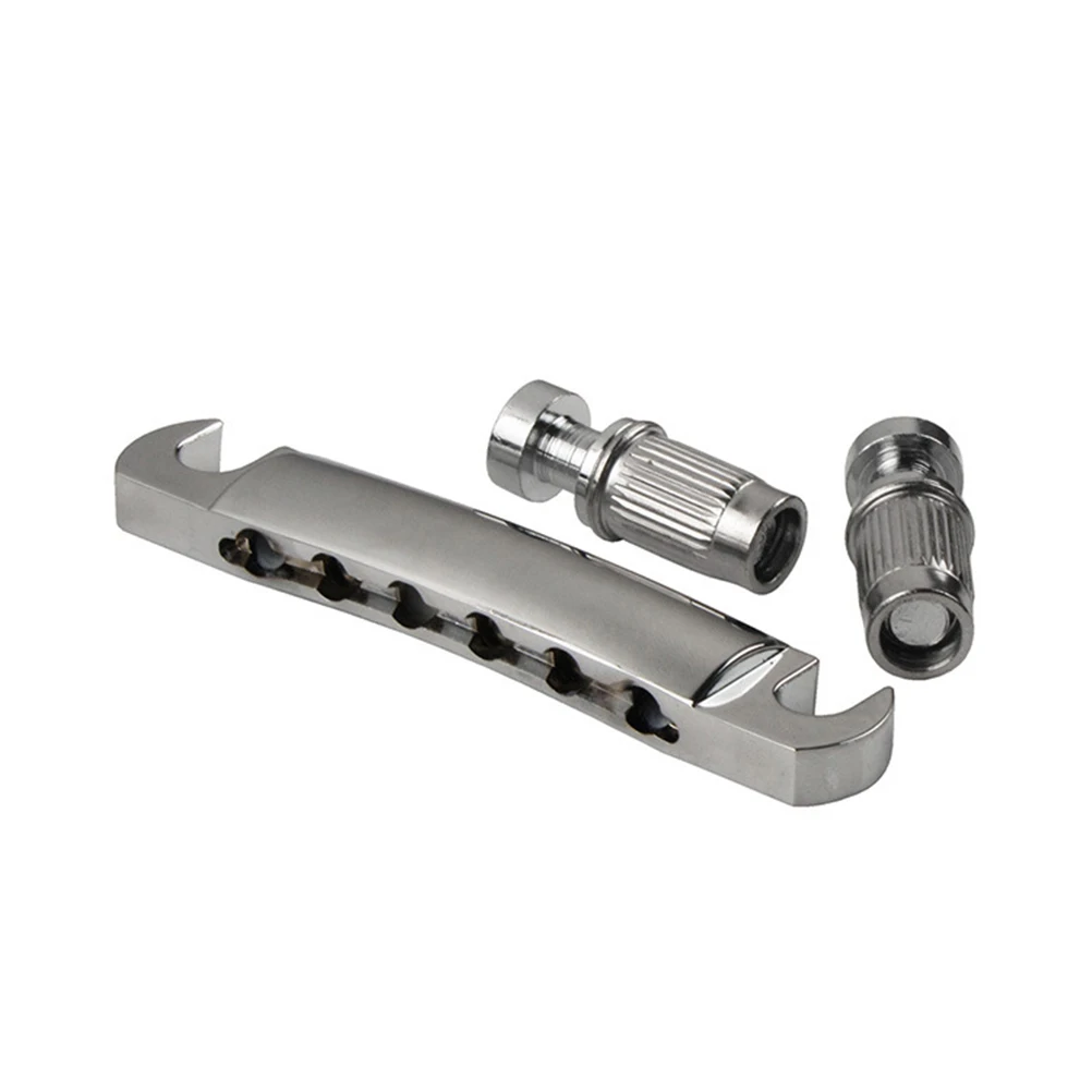 

Bridge Tailpiece Electric Guitar Zinc Alloy Square Adjustable Wraparound Maintenance