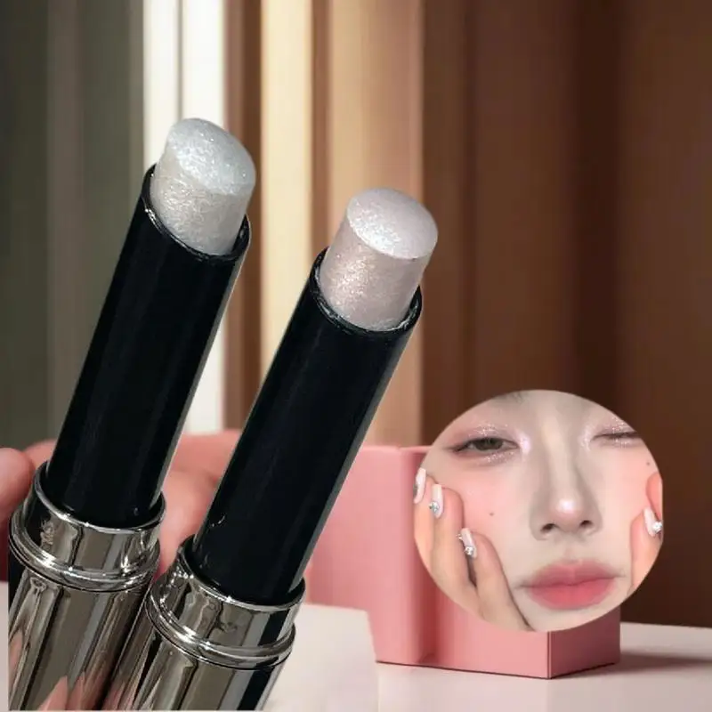 HERORANGE – bâton surligneur scintillant, paillettes naturelles, blanc, fard à paupières, crayon, Contour, ombrage, éclaircissant, maquillage pour le visage