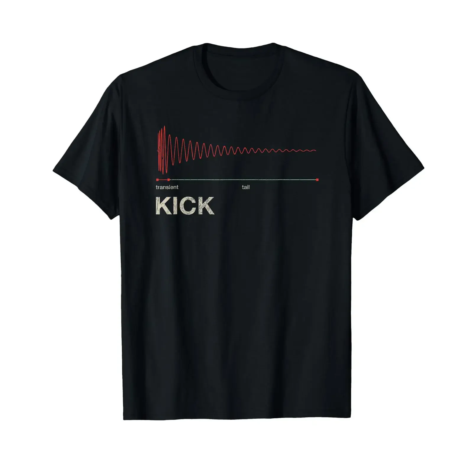 Kick Drum DAW Producer Transient Tail T Shirt vintage Washed Versatile graphic Breathable fashion homme Comfortable Soft