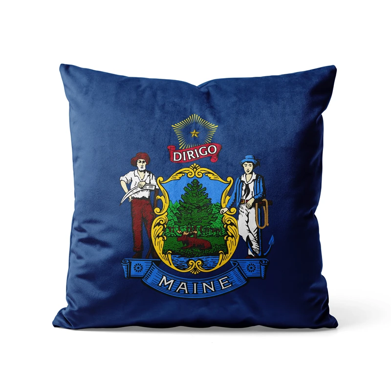 

Gaslight Gatekeep Girlboss Maine Throw Pillow Covers Cushion Cases Pillowcases for Sofa 45cm x 45cm