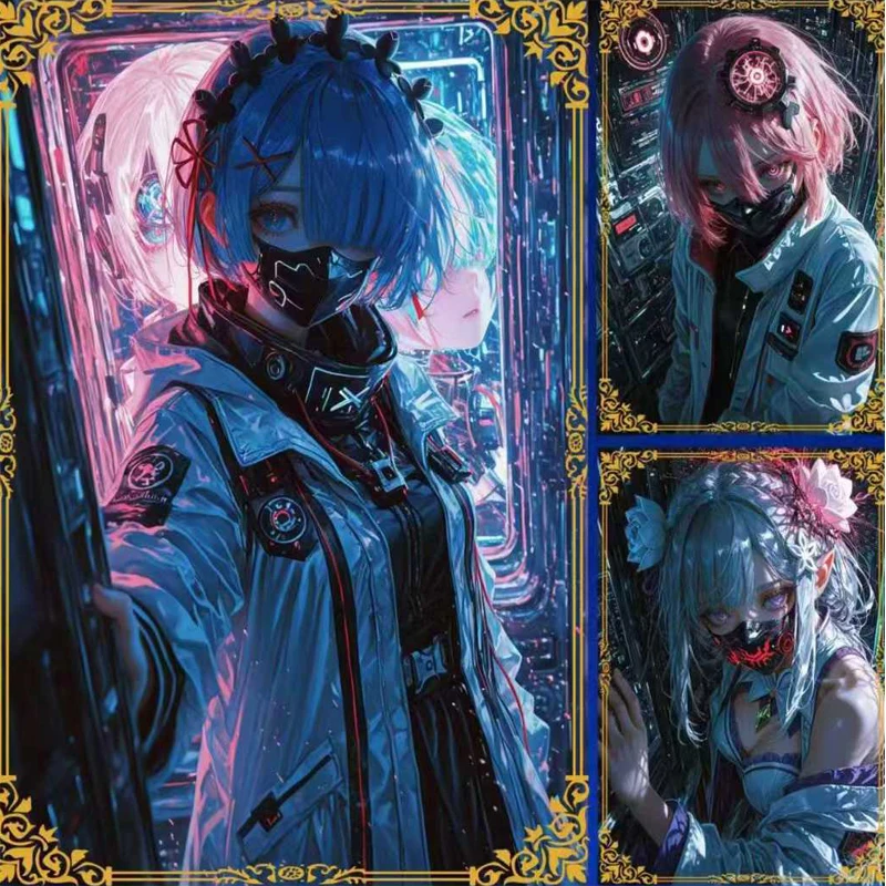 Goddess Story Big Beard Anime Horror Cards Thrill Park Collection 4K Artwork Steampunk Matte Finish Trading Cards For Collectors