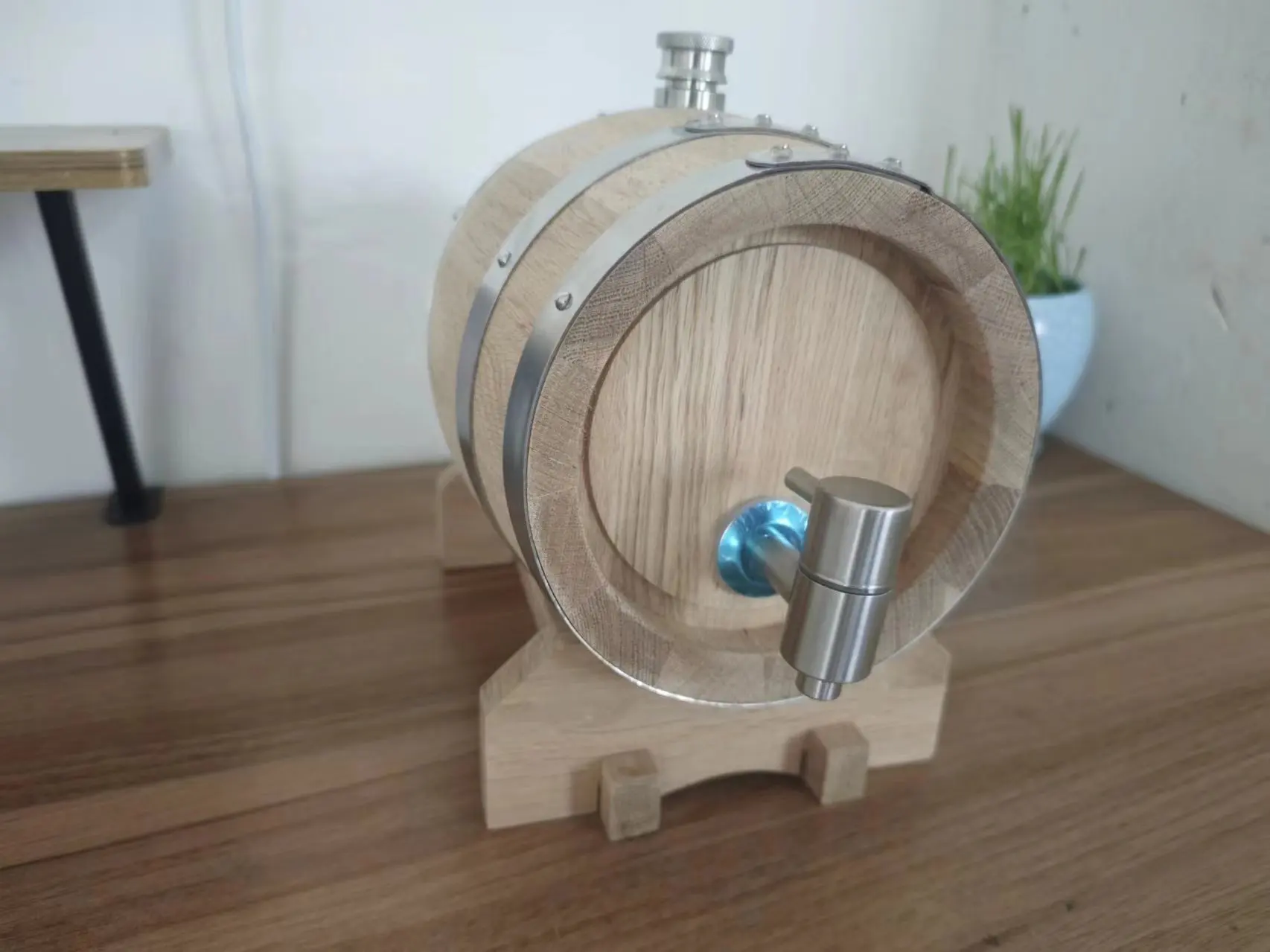 Gall-free Baking Oak Barrel Whisky Sherry Aging Oak Bucket 3L Wine Set Bar Decoration Wine Spirits Storage High Quality