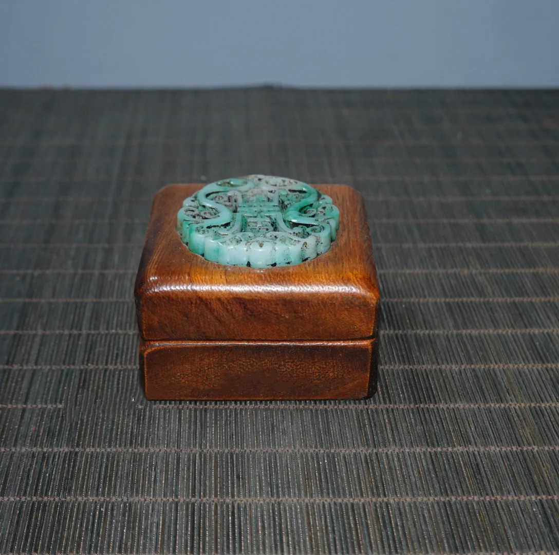 

Old Collection Home Decor Rosewood Inlaid Gemstone storage Box