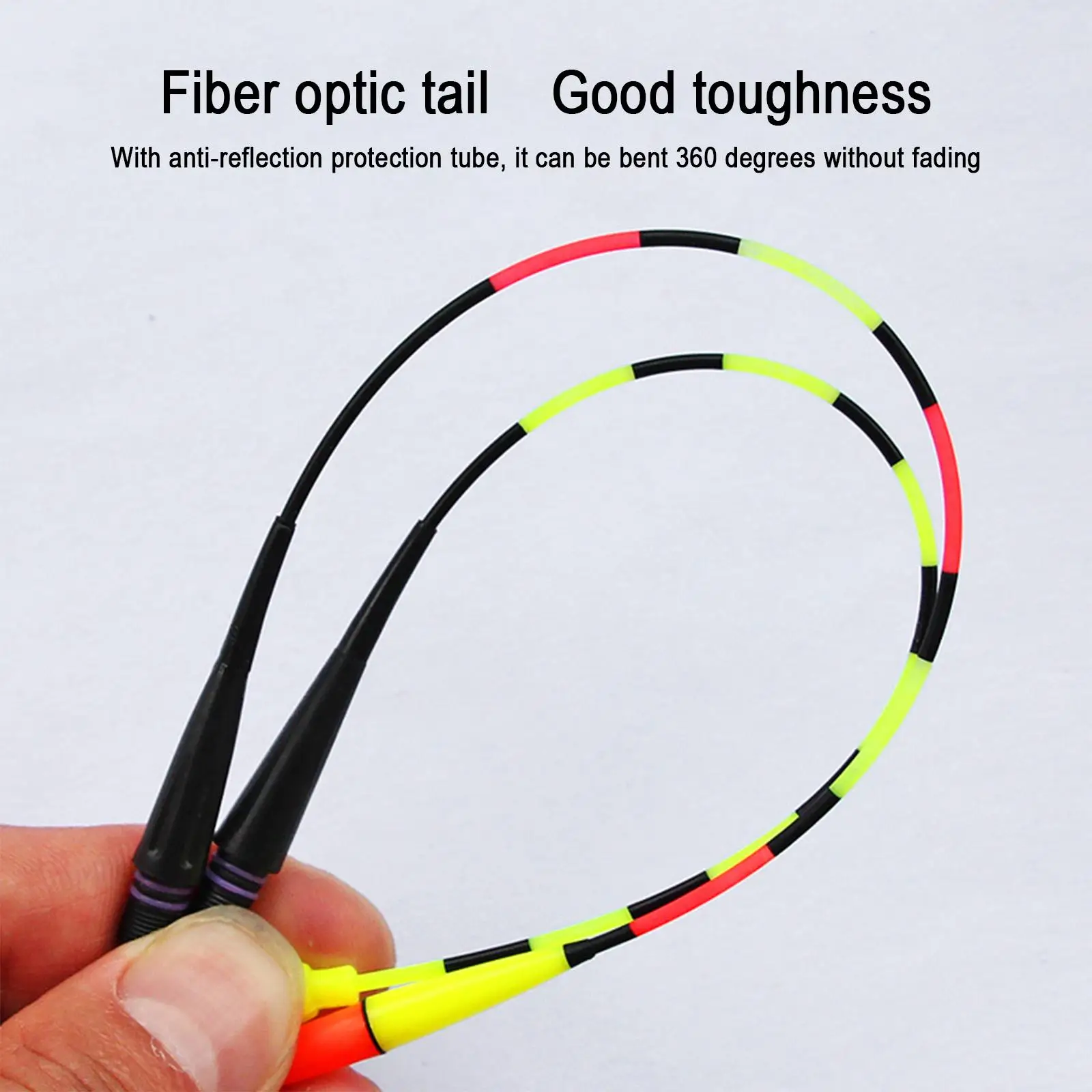 5Pcs DIY Electronic Float Tail Gravity Color Change Bold Night Fishing Floating Accessories