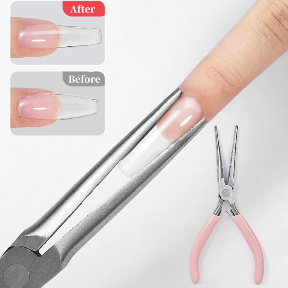 New Nail Art Shaping Clip Tweezers Manicure Tool Multi-Function Nails Pincher Quick Building Extension Tips Clips Manicure Tools