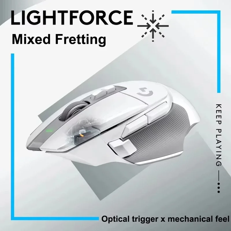 ل G502 X LIGHTSPEED مفاتيح ميكانيكية بصرية ماوس ألعاب لاسلكي HERO 25K مستشعر الألعاب مع واجهة USB