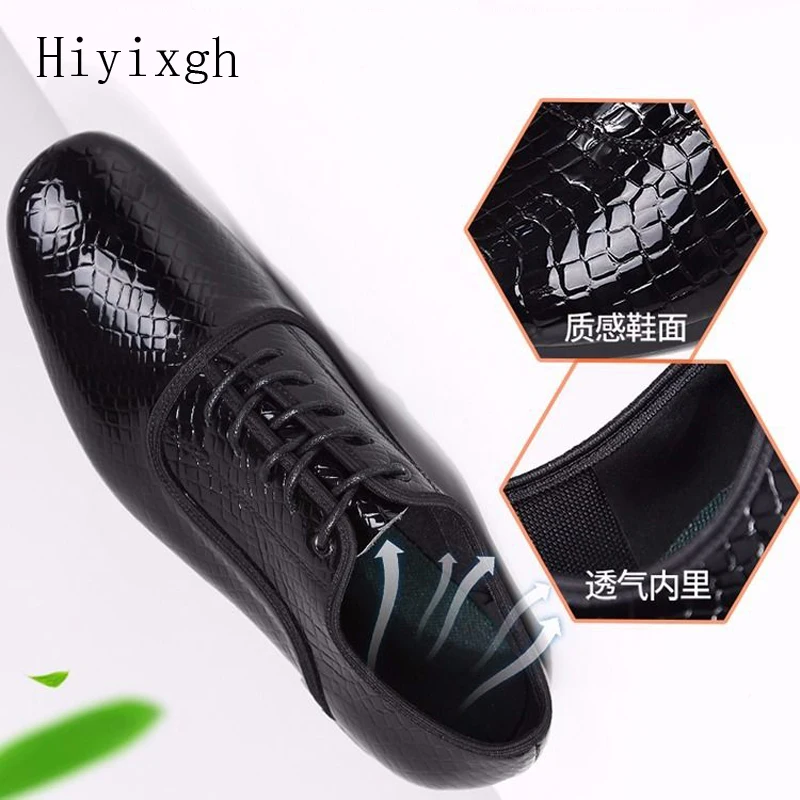 Fashion Men\'s Latin Dance Shoes Leather Ballroom Tango Man Latin Dancing Shoe for Male Boy Shoes Sneaker Jazz Shoes