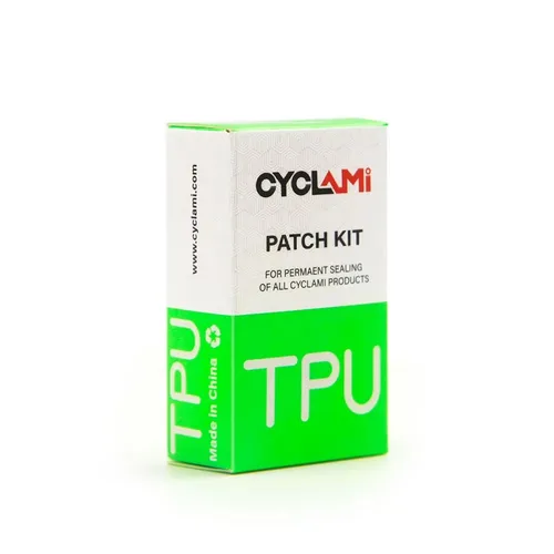 Imagen 2 del producto CYCALMI 16/80 Uds. Kit de reparación de herramientas de parche de neumático de tubo interior de bicicleta de carretera MTB bicicleta plegable Material TPU potente sin pegamento