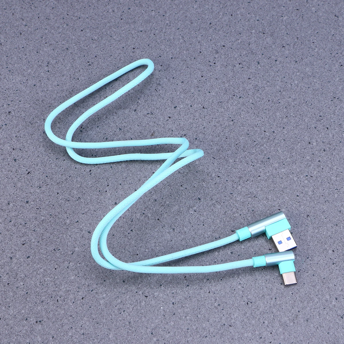 

Type-C Data Cable Braided USB Fast Charging Cell Phone Degree USB-C Right Angle