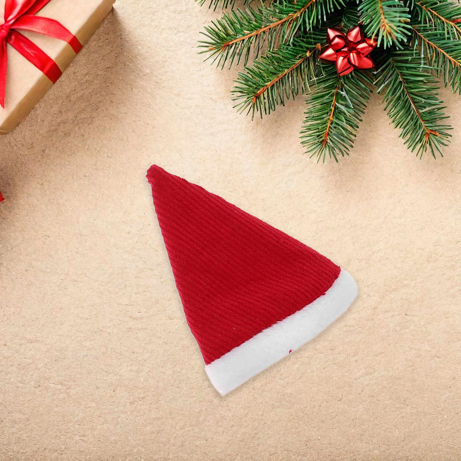 

1Set Christmas Accessories Elf Clothes Top Overalls Santa Hat Bib Holiday Mini Outfits For Boys Girls Winter Christmas Outfit