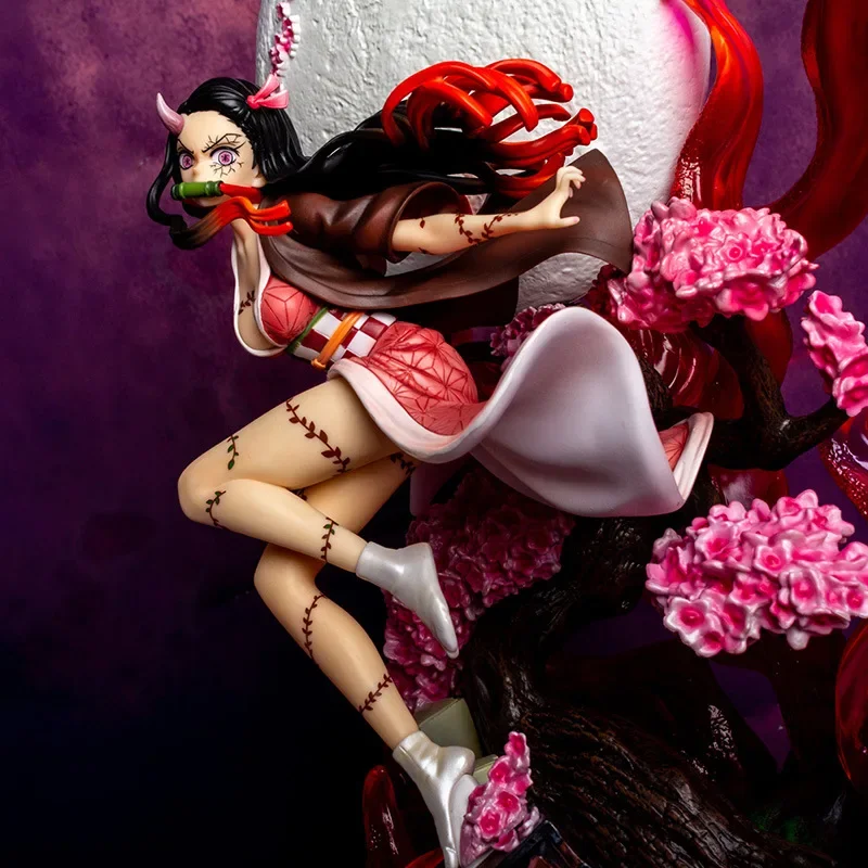 

31cm Pvc Hot Demon Slayer Anime Figure Kamado Nezuko Gk Statue Adult Demon Action Model Collectible Children's Toys Gift