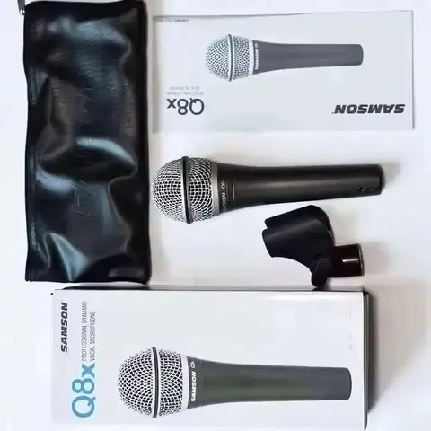 Dynamic Microphone Vocal Instrument Pick up Microphone Playing and Singing Anchor Samson Q8x