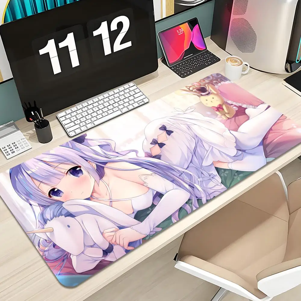 

Unicorn Azur Lane Mouse Pad Keyboard Mousepad large 1200X600 mm Desk Mat PC Gamer Office Carpet Home Table pad