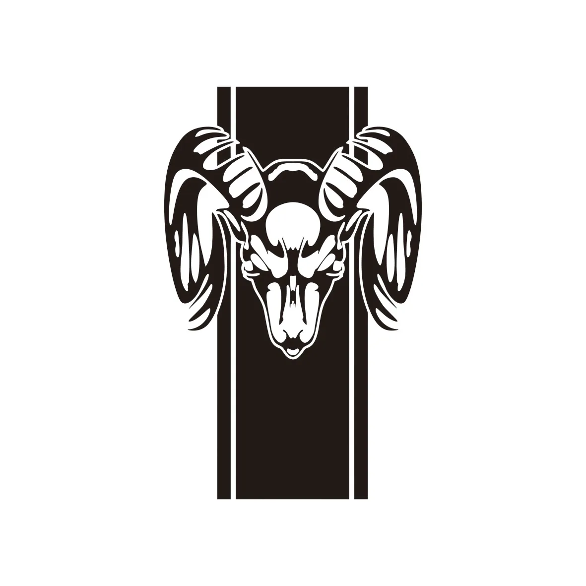 1PCS Cool Design Stripe Creative Graphic Car Truck Stickers for Dodge Rear Lathe Ram 1500 2500 3500 Rebel Mopar Vinyl Decals