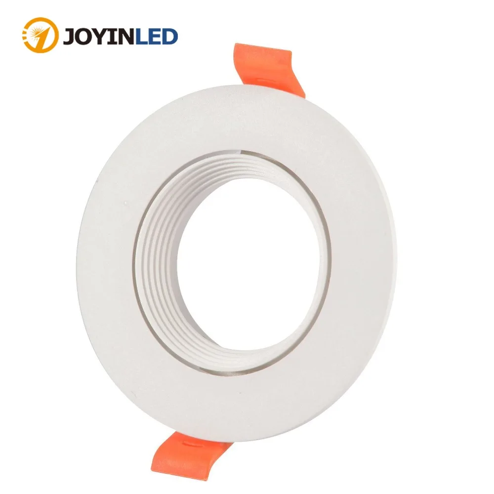 JOYINLED 10 Pcs Recessed Adjustable Spotlight Mounting Frame GU10 MR16 Socket Plastics Downlight Holder Base Fitting Hole 75mm