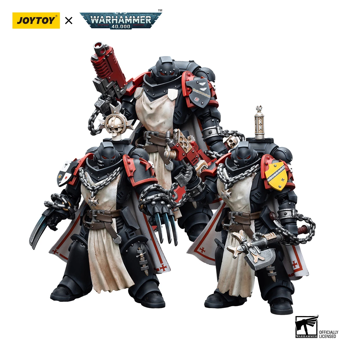 

JOYTOY Warhammer 40k 1/18 Action Figures Anime 12cm Black Templars Primaris Sword Brethren Collection Model Toys