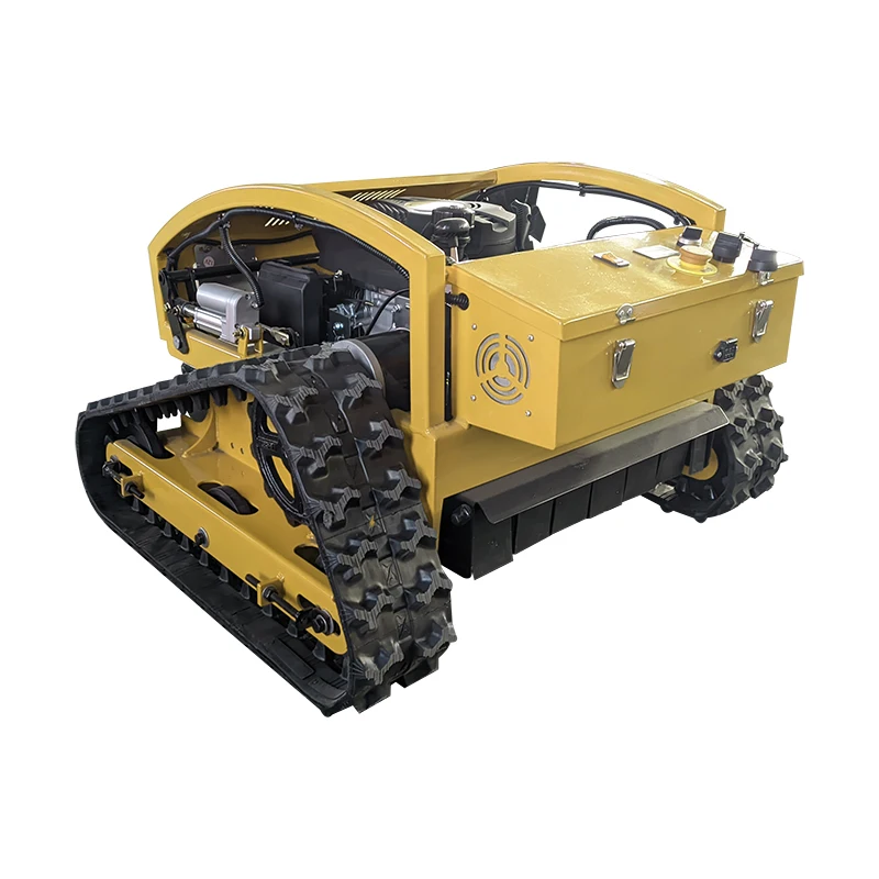 遠隔監視機能付きカスタマイズホームロボット、リモコン式芝刈り機、履帯式芝刈り機