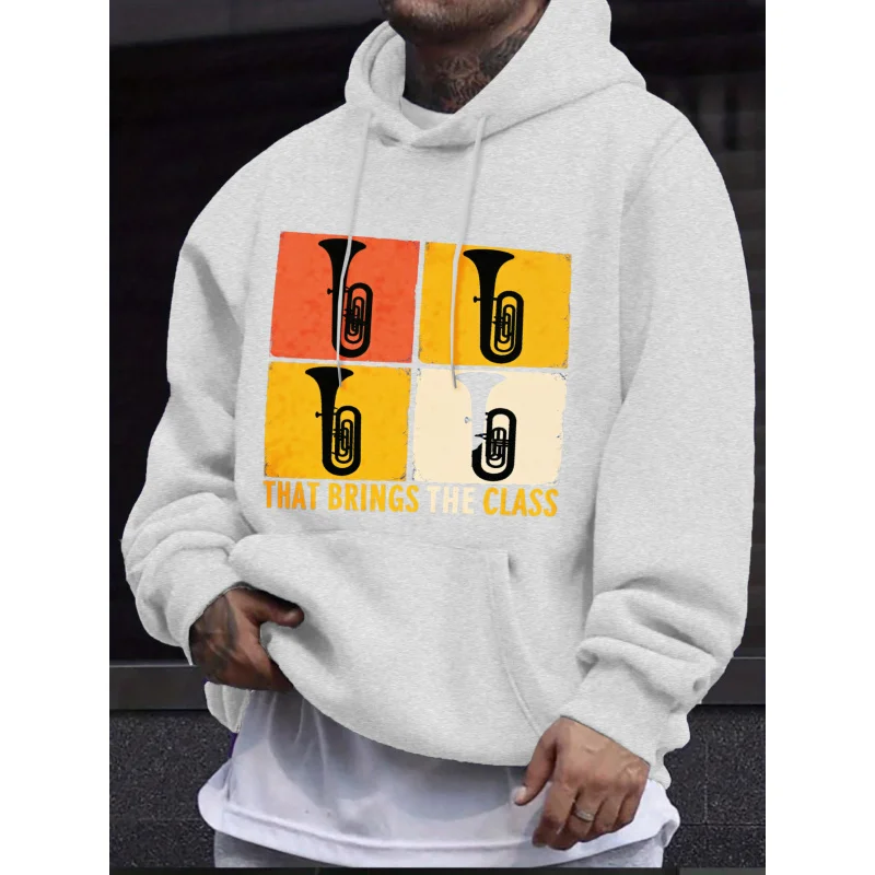 سويت شيرت رجالي بقلنسوة أسود مطبوع عليه أداة توبا يجلب الفئة عالية الجودة من القطن كاجوال ملابس الشارع الشهير للرجال #2