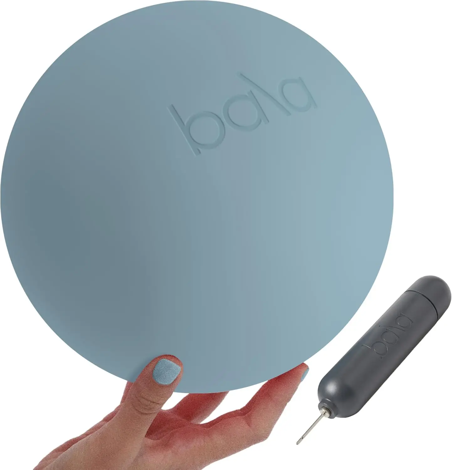 

Pilates Ball, Non-Weighted Exercise Ball - Small 8" Yoga Ball for Barre, Stretching & Core Training - Workout Accessory with