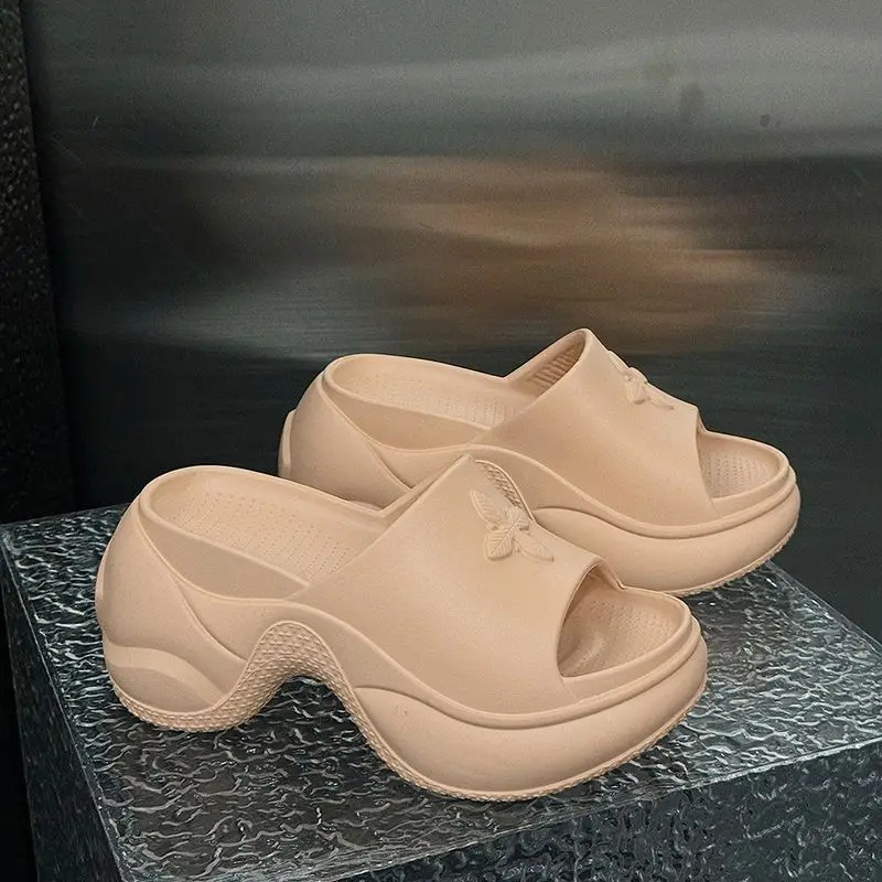 Comwarm, zapatillas de moda para mujer, sandalias antideslizantes con plataforma para mujer, suela suave EVA, cómodas sandalias ligeras y concisas para mujer