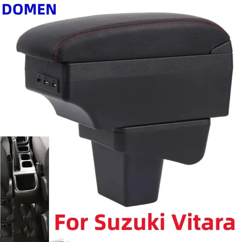 

NEW For Suzuki Vitara Armrest Retrofit parts dedicated Car Armrest Center Storage box car accessories Interior with USB