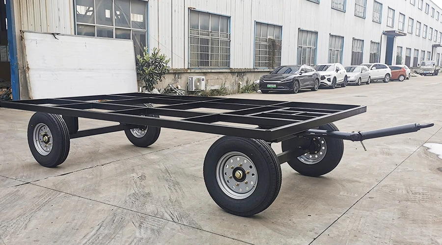 Housing Chassis Mobile RV Chassis Skeleton Trailer Cold Storage Transfer Trailer Four-wheel Transport Trailer