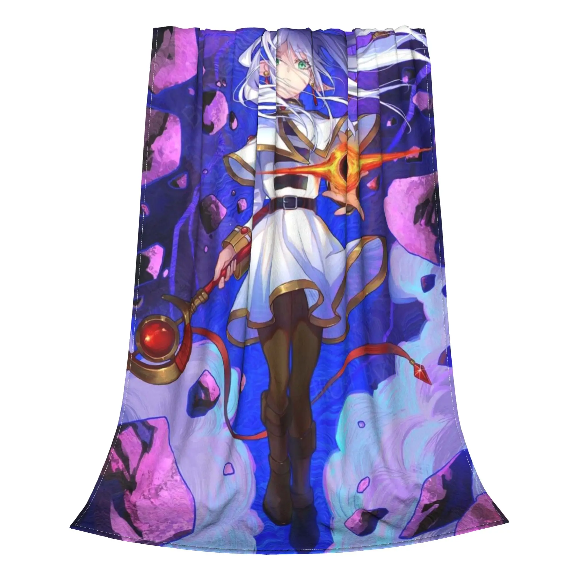 Frieren Beyond Journeys End   Blanket Summer Breathable Super Warm Throw Blankets For Office Rug Piece