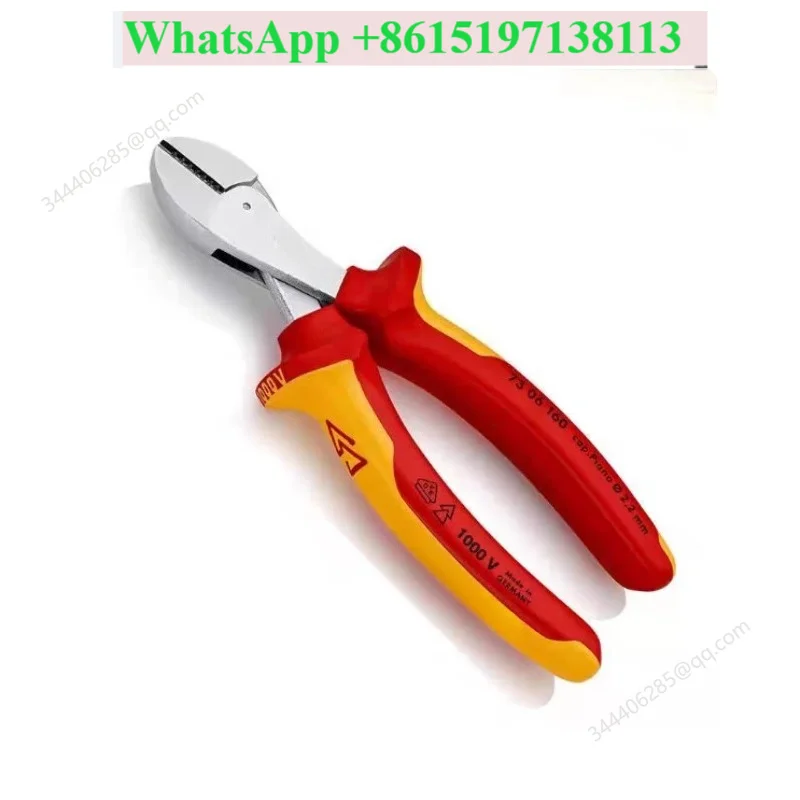 Insulated compact beveled pliers 7306160 beveled shearing pliers 73 06 160
