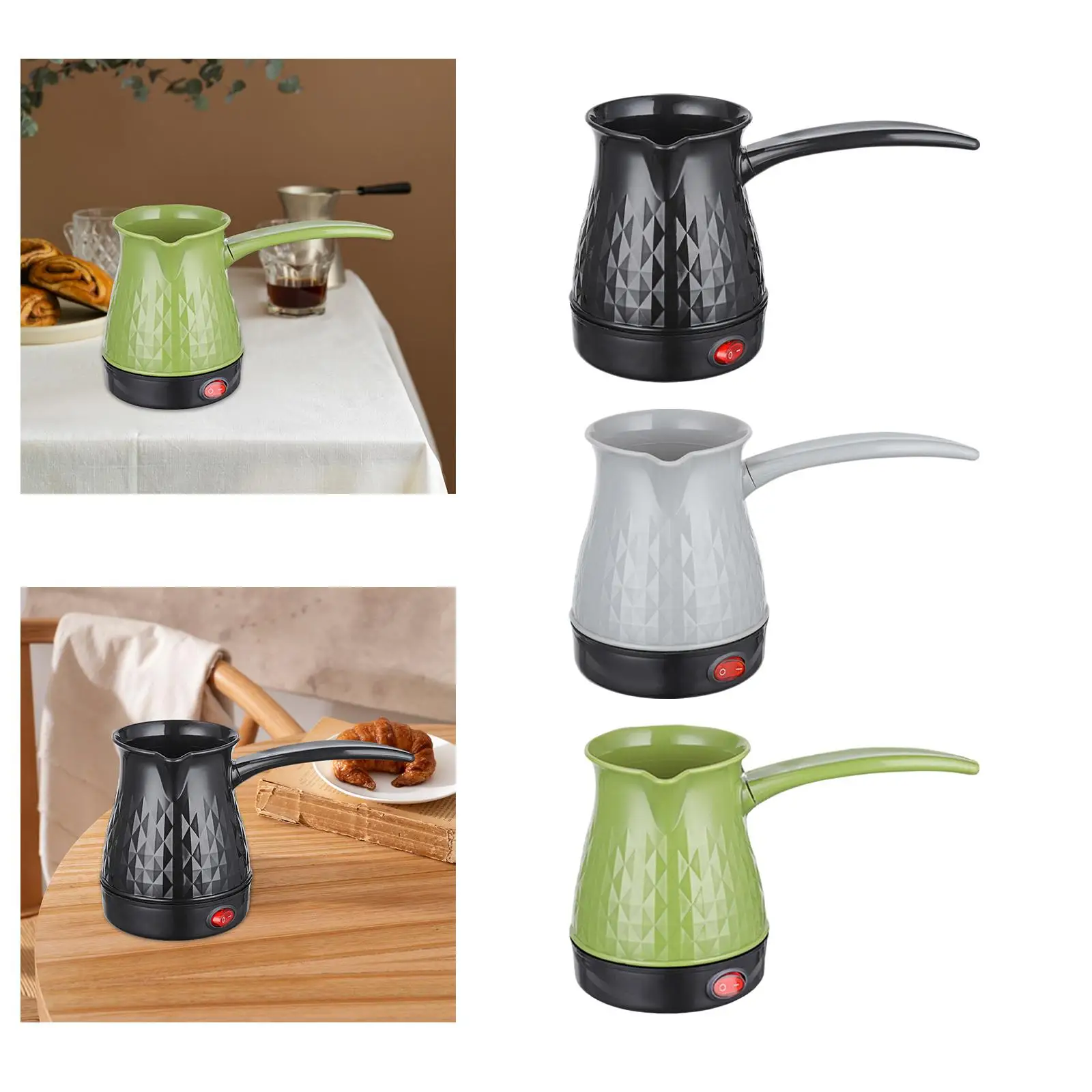 

Electric Coffee Pot Portable Easy to Clean Tea Kettle Multipurpose Coffee Maker for Home Kitchen Outdoor Cappuccino Latte Travel